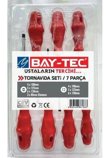 Bay-tec Mk4508-04 Tornavida Klasik Set Yıldız-düz 7 Parça