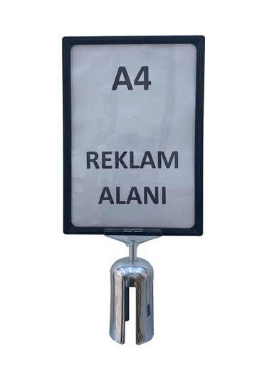 Şerit Bariyer A4 Reklam Bilgilendirme Levhası