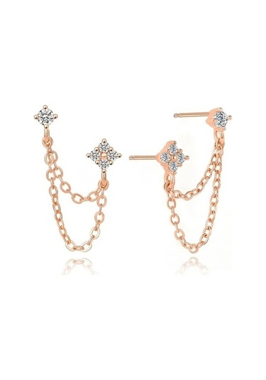 Flybuy Yeni Tasarım Huitan Çıtçıt Püskül Küpe Kadın Gümüş E2077, 1.5cm Sallantılı Gümüş Küpe, Trendy Geometrik Model, Kadınlar İçin Moda Aksesuar Gümüş