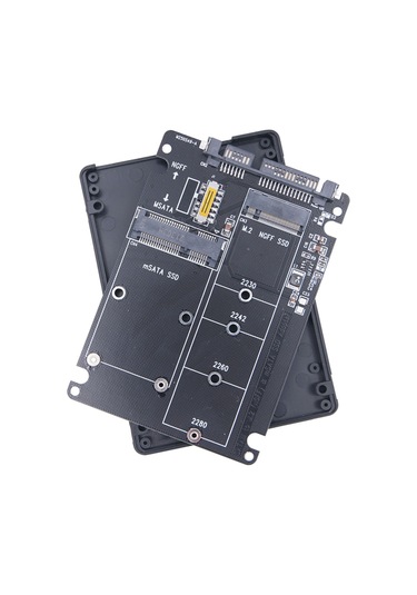 Xurunkeji M.2 Ngff Msata Ssd'den Sata 3.0 Adaptör Kartı 2'si 1 Arada Dönüştürücü Kartı M.2 Ssd Adaptör Kartı Harici Sabit Sürücü Muhafazası