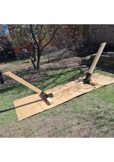 Salıncak Hamak Ahşap Ayağı Ahşap Hamak Ayağı Siyah