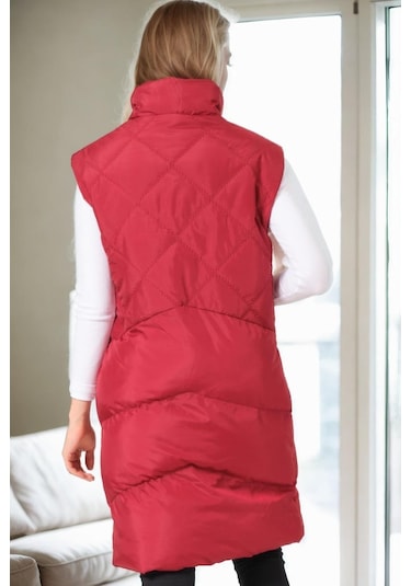 Z9743 Dewberry Bayan Yelek-bordo Bordo