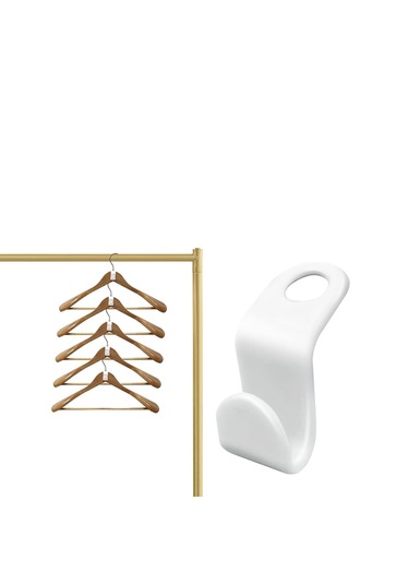 Askı Çoklayıcı Kanca 10 Adet Askı Çoğaltma Aparatı - Al4683 Beyaz