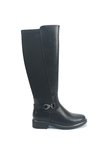 Polaris 326048.z 5pr Siyah Kadın Düz Çizme 000000000102044831 Siyah