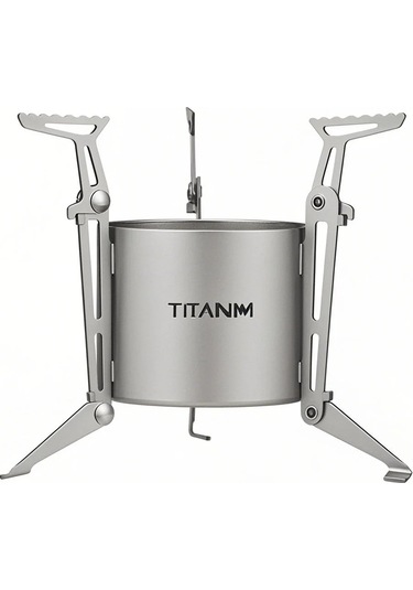 Jeehugo Tomshoo Titanlı Çevrimiçi Çalışabilir Dış Mekan Alkollü Ocak, Ayarlanabilir Ayaklı, Sıvı-katı Kullanım, Kamp İçin Taşınabilir Alet Çok Renkli