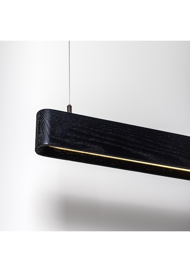 Soft Siyah Modern Ahşap Aydınlatma - Minimal Led Sarkıt Avize Siyah