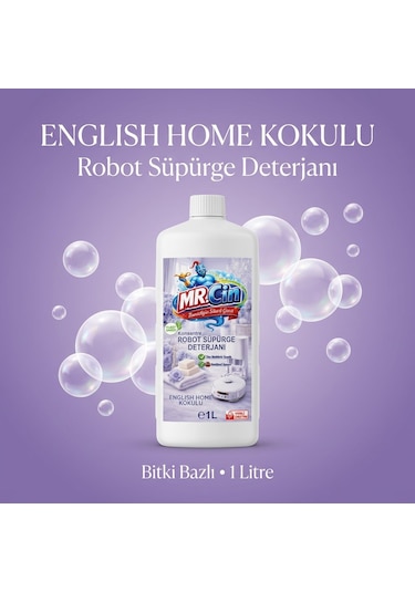 Mr.cin Robot Süpürge Deterjanı English Home Kokulu 1 Litre Tekli