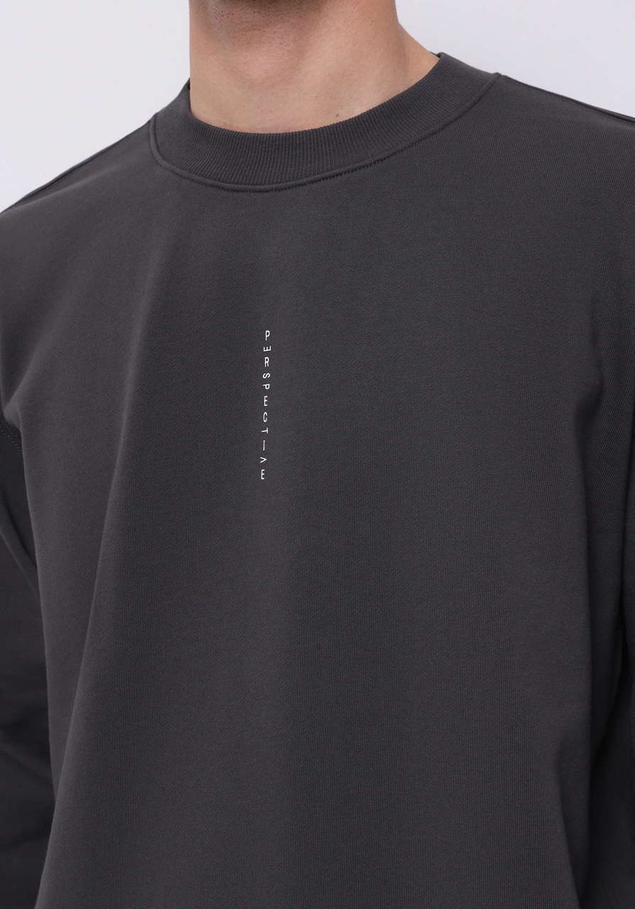 Colins Comfort Fit Erkek Antrasit Sweatshirt Cl1075712 Q1.v2 Ant Antrasit