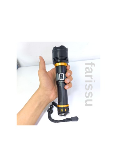 Rt-453 50w 1000 Lumen 4800 Mah 1-1,5 Km Menzilli Sarjli El Feneri Siyah