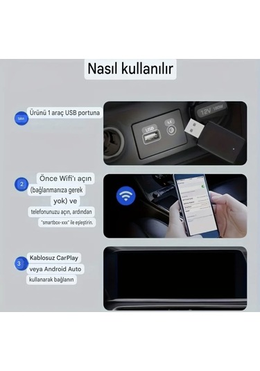 Xuda Carplay Android+ios Apple İphone Uyumlu Bluetooth+wifi