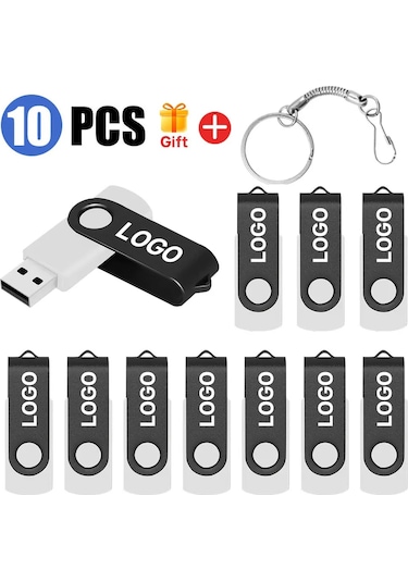 10 Adet/grup Usb 2.0 Flash Sürücü 64 Gb 128 Gb Kalem Sürücü 16 Gb Pendrive 32 Koyu Gri 16gb Diğer