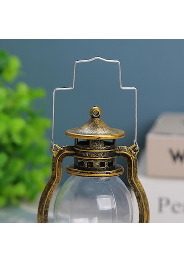 Suntek Magideal Fener Led Yağ Lambası Masa Sundurma Kabin Bronz altın Altın - Bronz