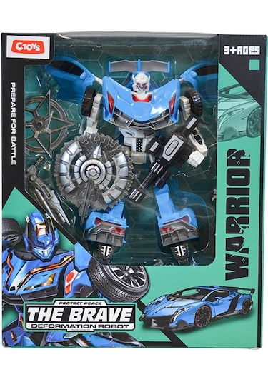 Ctoys Warrior The Brave Deformation Robot Mavi Hf9389ab
