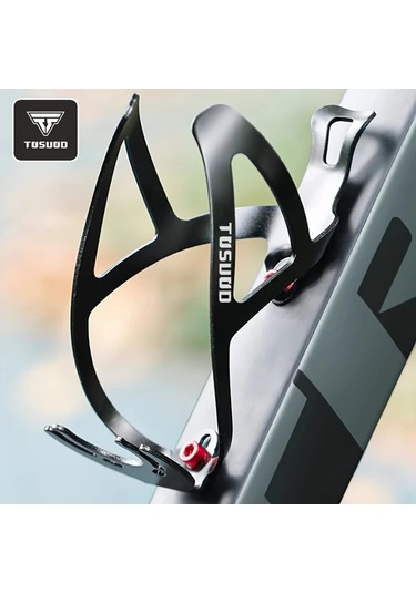 Chuangyinshop Tosuod Ultra Hafif Alüminyum Bisiklet Şişe Tutucu - Siyah Dağ Ve Yol Bisikleti Aksesuarı Siyah