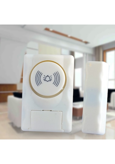 Neevoyu Ws-01 Model Ev Ofis Dükkan Kablosuz Pencere Kapı Alarm Sensörü 90db Sesli Giriş Koruma Cihazı