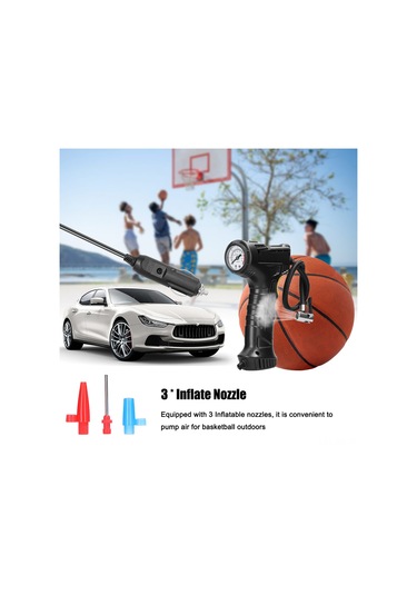 Wezone 12v 120w Arabalar İçin El Tipi Elektrikli Hava Pompa, Hızlı Lastik Şişirme, Led Işık, Taşınabilir Abs Malzeme