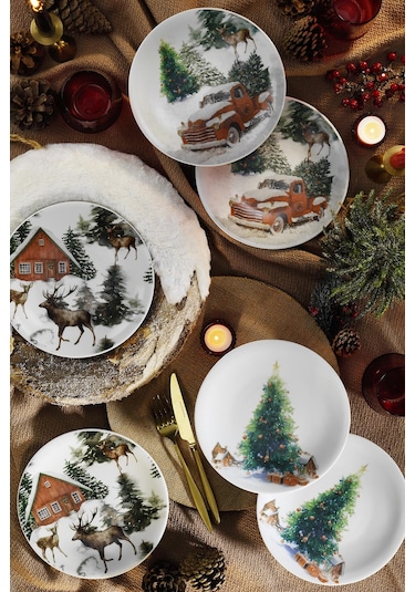 Kütahya Porselen Happiness 6 Parça Pasta Takımı