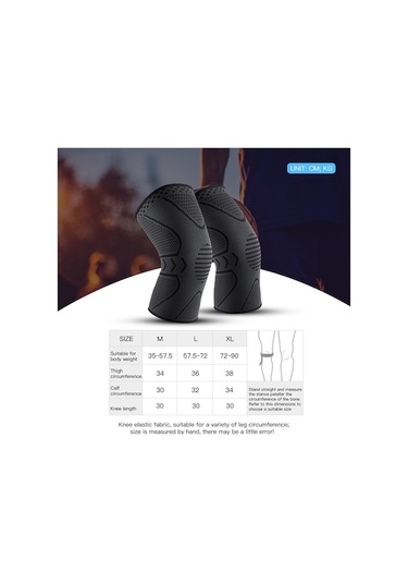 Dancemonkey Esnek Silikon Dizlik - Koşu Bisiklet Spor Konforlu Diz Koruma Gri