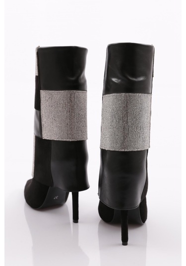 Dgn 1133 Kadin Topuklu Bot 1133-2125-R1680 Siyah