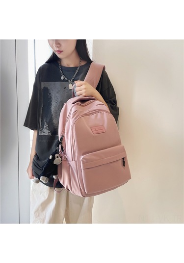 Vkemall Kadın Sırt Çantası Üniversite Öğrencisi İçin Hafif Taşınabilir Dayanıklı Dış Mekan Seyahat Bilgisayar Çantası Siyah Siyah