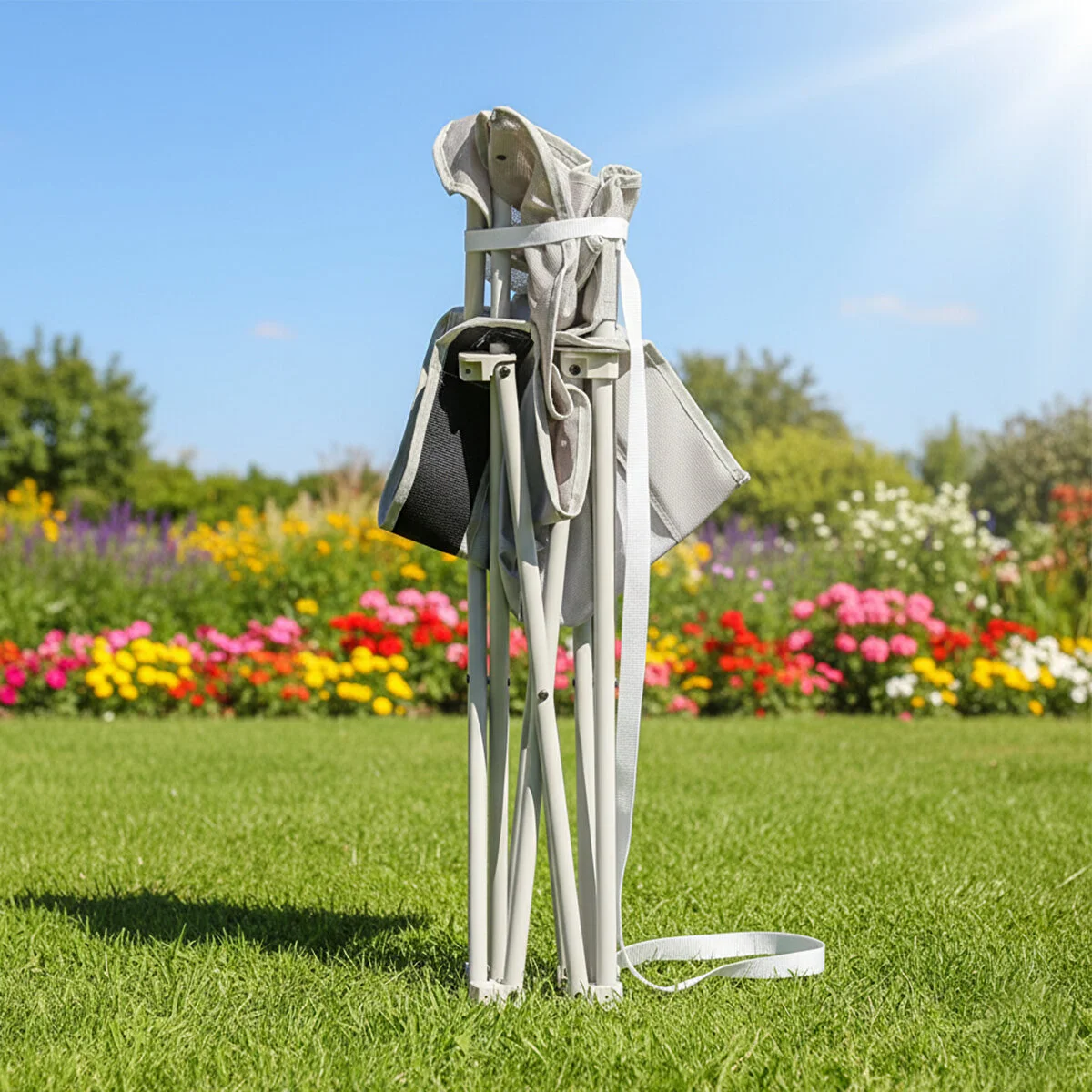 Kamp Sandalyesi Bahçe Sandalyesi Gri Açık Gri