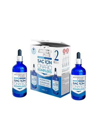 Softto Plus Saç Onarıcı Kompleks Mavi Losyon 2 x 50 ML