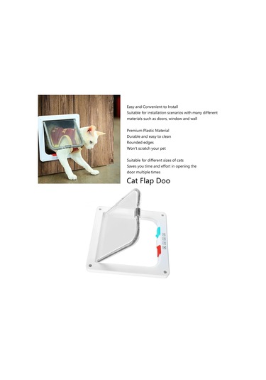 Kedi Kapaklı Kapı Kilitlenebilir Düşük Gürültülü İç Dış Yavru