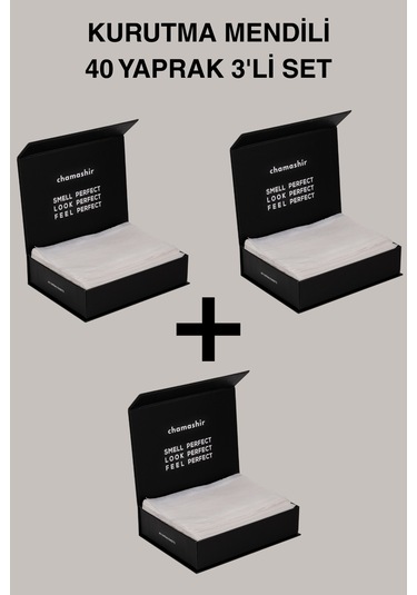 3'lü Set Çamaşır Kurutma Mendili 40 Yaprak