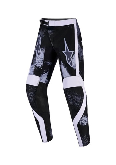 Alpinestars Youth Fluid Lahnd Genç Kros Motosiklet Pantolonu Siyah Beyaz Gri