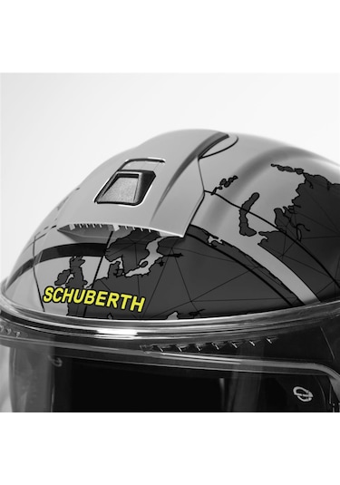 Schuberth C5 Globe Grey Çene Açılır Motosiklet Kaskı Siyah