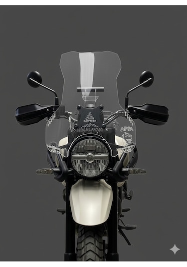 Royal Enfield Himalayan 450 Tur Cami 55cm Yükseklik Şeffaf Ürün