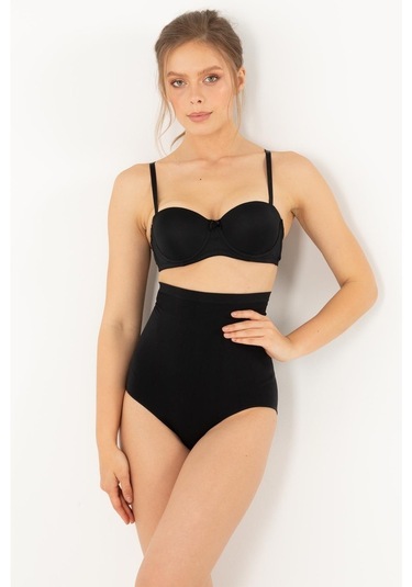 Doremi Yüksek Bel Toparlayıcı Dikişsiz Seamless Külot Siyah