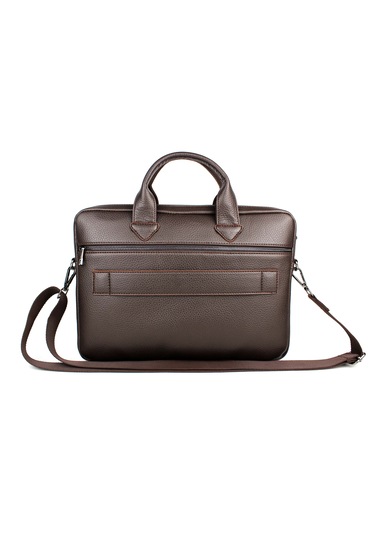 14 İnç Evrak Ve Laptop Çantası Kahverengi