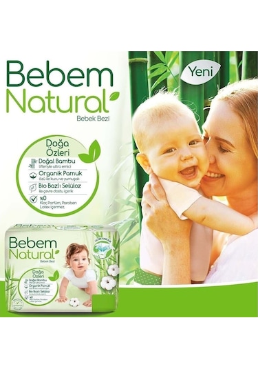 Bebem Natural Bebek Bezi Ultra Fırsat Paketi 6 Numara 64x4 256 Adet 4'lü