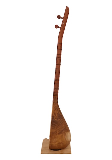 Telli Çalgı Yapım Uzun Sap Oyma Dut Damla Kopuz 32 Tekne Profesyonel Bağlama