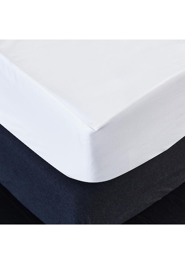 Novahub Moden Minimalist Mavi Yatak Örtüsü - Su Geçirmez, Elastik Bantlı, Nefes Alabilir, Bebek İçin Mavi