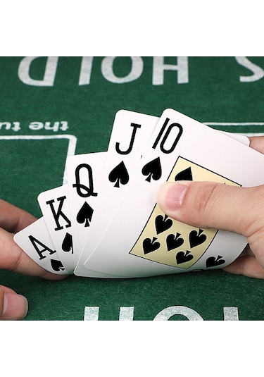 Mavi Jumbo Pvc Su Geçirmez Jumbo Blackjack iskambil Oyun Kağıdı cin385mv