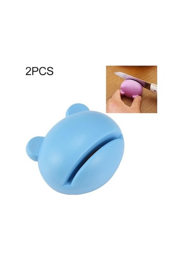 Ulzyvf Tasarım Mavi Karikatür Bıçak Seti 2 Adet, Pratik Fonksiyonlar