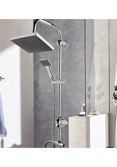 Duş Takımı Robot Top Shower Krom Sürgülü Spralli 1903 150 Cm Gümüş