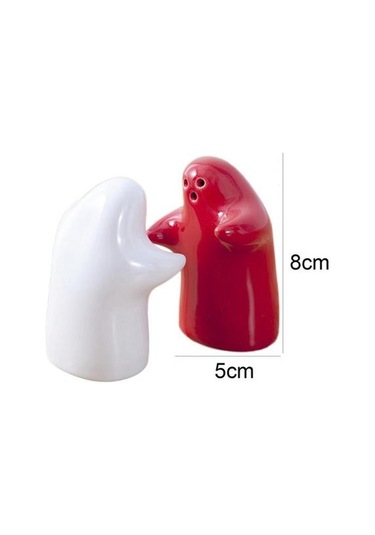 2 Adet Tuz Shaker Kullanımı Uygun Kullanımı Kolay Dolumlu Seramik Sarılma Mutfak İçin Tuzluk Tutucu Tuz Domuzları, Mahzenler Ve Amp Sunucular 1