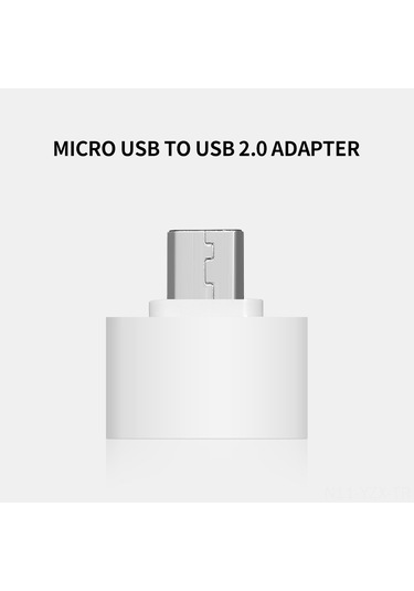 Yaozixa Micro Usb Otg Dönüştürücü, Usb 2.0, Dosya Aktarımı, Usb Flash Bellek/klavye/gamepad Bağlantısı, Android Telefonlar İçin Beyaz