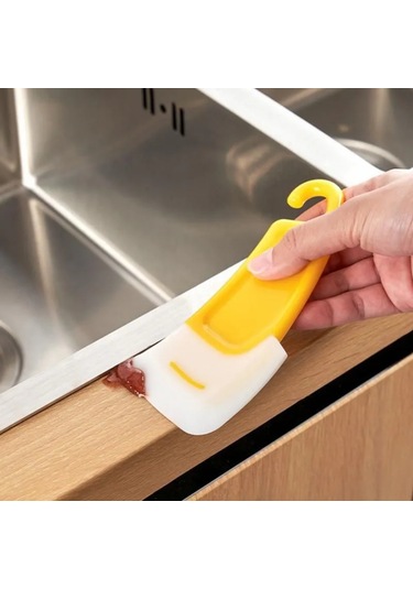 Tenfowee Yüksek Sıcaklığa Dayanıklı Silikon Leğen Tarafı, Yemek Artıklarını Hızlı Temizleyen, Asma Delikli Yıkama Spatulası 1 Adet Sarı Tenfowee Yüksek Sıcaklığa Dayanıklı Silikon Leğen Tarafı, Yemek Artıklarını Hızlı Temizleyen, Asma Delikli Yıkama Spatulası 1 Adet Sarı