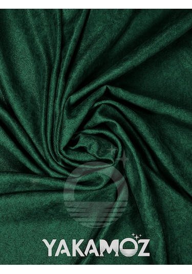 Yakamoz Kadife Görünüm Zümrüt Yeşili Ada Fon Perde Ekstraforlu Velvet Touch Serisi Zümrüt Yeşil Zümrüt