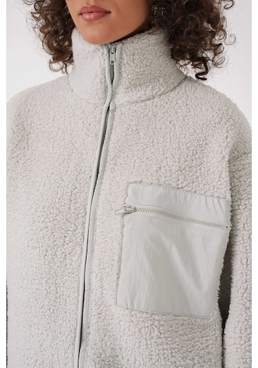 Gabria Fermuarlı Tek Cep Hırka Taş