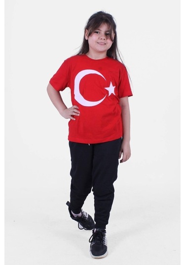 Fyk Kids Atatürk İmza-bayrak Baskılı Takım Kırmızı - Bayrak Kırmızı
