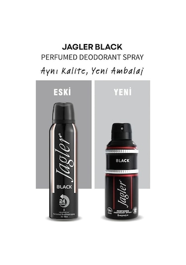 Jagler Black Erkek Sprey Deodorant 150 ML