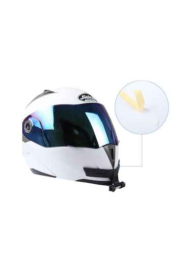 Fimtech Motosiklet Kask Çene Yapıştırıcılı Telefon ve Kamera Tutucu Set