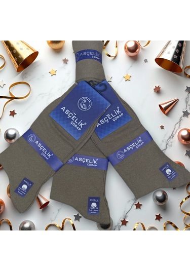 Asçelik 3 Lü Dikişsiz Yazlık Erkek Çorap Kahverengi Çok Renkli