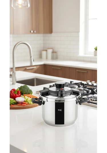 Taç Fastcook Düdüklü Tencere 6 Litre Çok Renkli