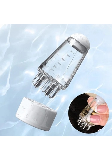 6 Ml Saç Derisi Aplikatör Mini Kafa Masaj Rulo Topu Fırça Saç Diğer